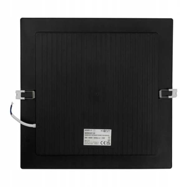 DOWNLIGHT LED P/T FIRKANTET 24W 4000K SORT DL-1