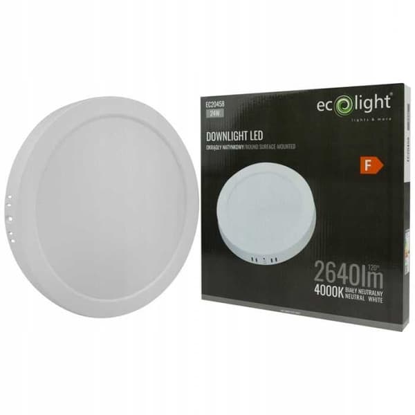 DOWNLIGHT LED N/T RUND 24W 4000K HVID DL-1