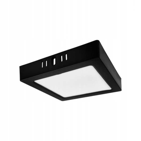 DOWNLIGHT LED N/T KVADRATISK 12W 4000K SVART DL-1
