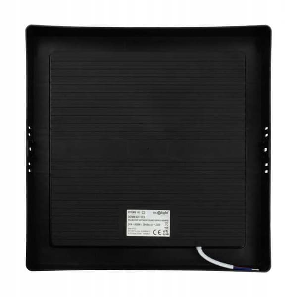 DOWNLIGHT LED N/T FIRKANTET 24W 4000K SORT DL-1
