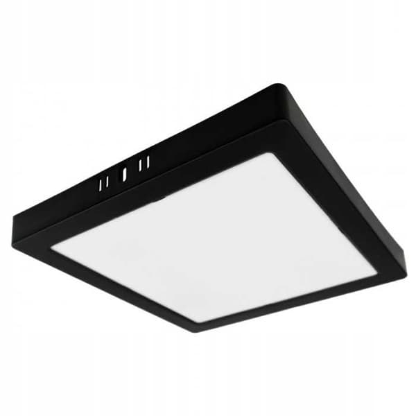 DOWNLIGHT LED N/T FIRKANTET 24W 4000K SORT DL-1