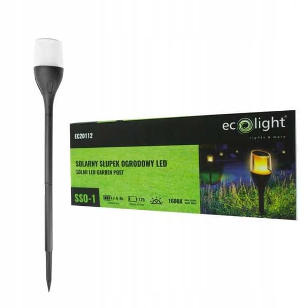 Solcellslampa för trädgård LED SSO-1 FLAME 1600K
