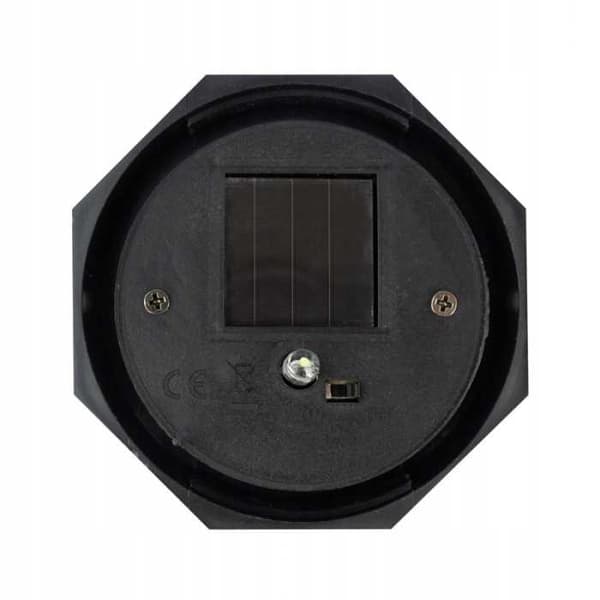 Solcellsdriven trädgårdsstolpe LED rund lampskärm SSO-5
