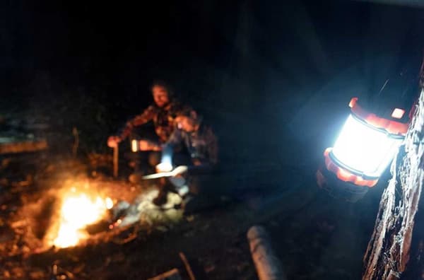 NEO Campinglampa uppladdningsbar powerbank 3-i-1