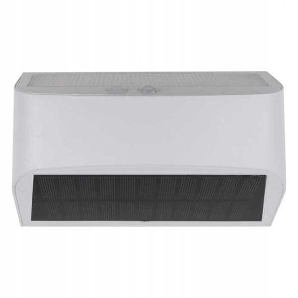 Hvid solcelledrevet facadelampe 6W 4000K SOE-10