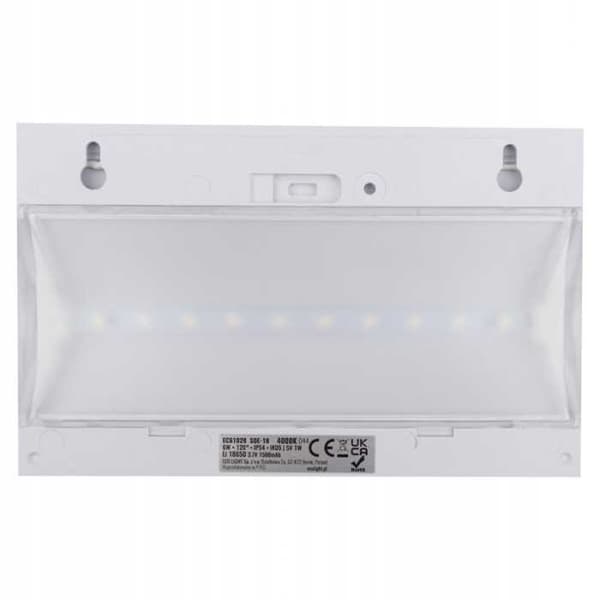Hvid solcelledrevet facadelampe 6W 4000K SOE-10