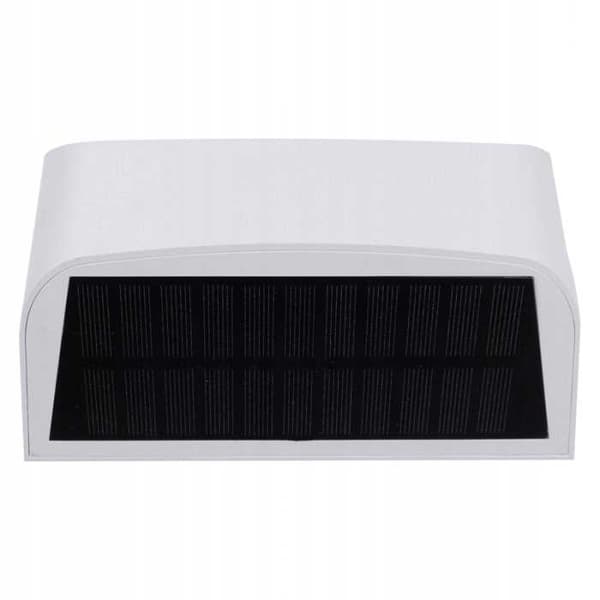 Hvid solcelledrevet facadelampe 6W 4000K SOE-10