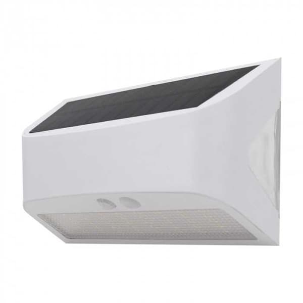 Hvid solcelledrevet facadelampe 6W 4000K SOE-10