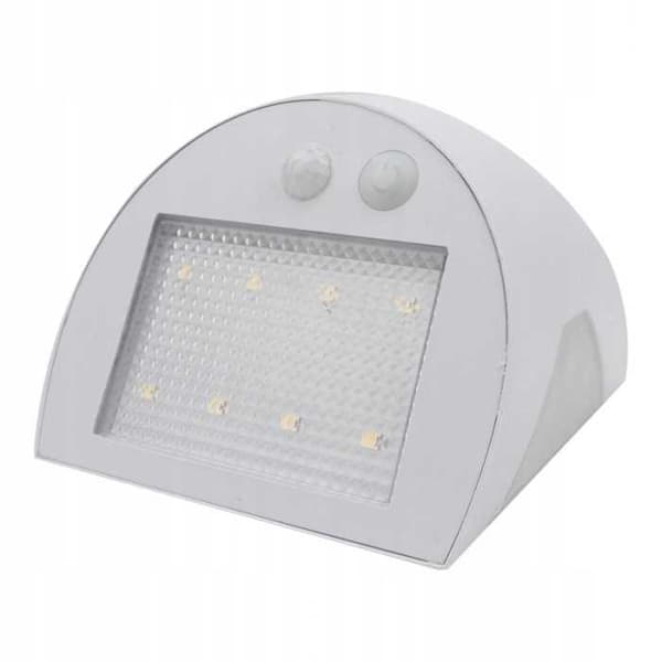 Hvid solcelledrevet facadelampe 3W 4000K SOE-9