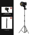 Miniatyrbild 2 av 2: Fotografi LED-lampa, 100W solljus, justerbar ljusstyrka,med 2m stativ