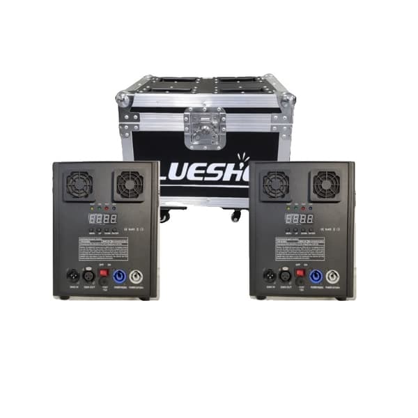 Kold Funkmaskine, 600W/700W Strømmuligheder, DMX Kontrol,600W, 2 Maskiner 1 Kasse