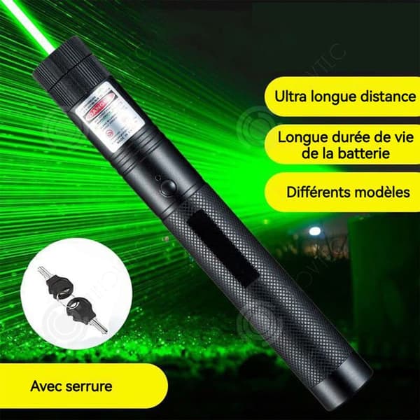INN Laserpekare 500-10 000 meter grön laserpunkt enkel anslutning av ren koppar halkfri penna kropp tryckknapp