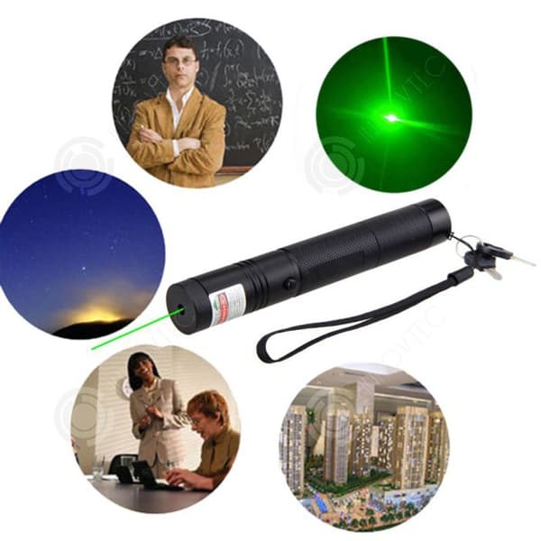 INN Laserpekare 500-10 000 meter grön laserpunkt enkel anslutning av ren koppar halkfri penna kropp tryckknapp
