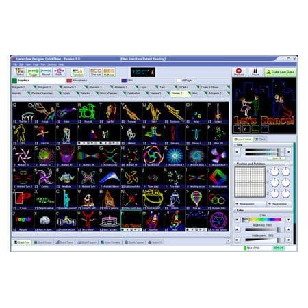 Laserhanteringsprogramvara PANGOLIN QUICKSHOW