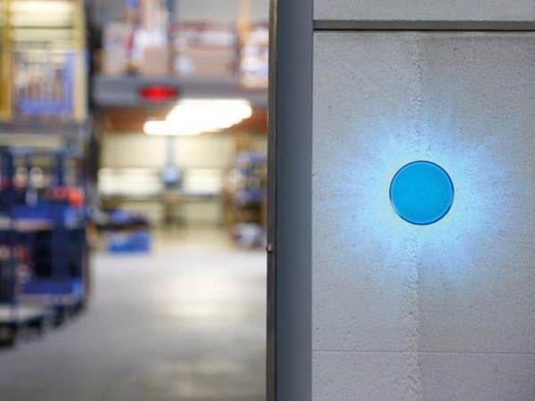 Led stroboskopblixt - blå - 12 vdc - ø 77 mm