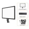 Miniatyrbild 1 av 2: 14" LED Videolampa, Bi-färg 3200K-5600K, Fjärrkontroll,SH-PBD-45