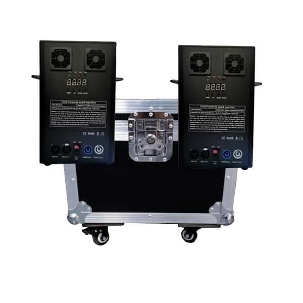 Kold Funkmaskine, 700W Effekt, DMX Kontrol,2 maskiner 1 sag, 600W