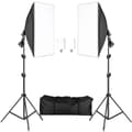Miniatyrbillede 1 af 2: Fotografi Softbox Belysningskit, Justerbar 2M Lystativ, Inkluderer Oxford Taske,20W LED pærer