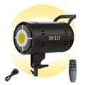 Miniatyrbillede 2 af 2: SH LED COB Video Lys, Bi-farvet 3200K-5600K, Justerbar Lysstyrke 1-100,115W lampe