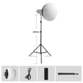 Miniatyrbillede 2 af 2: SH LED COB Video Lys, Bi-farvet 3200K-5600K, Justerbar Lysstyrke 1-100,90W sæt 2