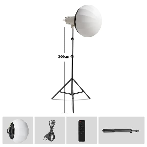 SH LED COB Video Lys, Bi-farvet 3200K-5600K, Justerbar Lysstyrke 1-100,90W sæt 2