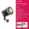 Miniatyrbillede 2 af 2: V-Mount COB Lys, Fjernbetjening, 2700K-6500K Farvetemperatur,Kun VL-120Bi