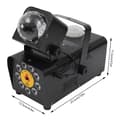 Miniatyrbillede 4 af 4: Tågemaskine med LED-lys, 12 farvemuligheder, fjernbetjening, kraftfuld 500W