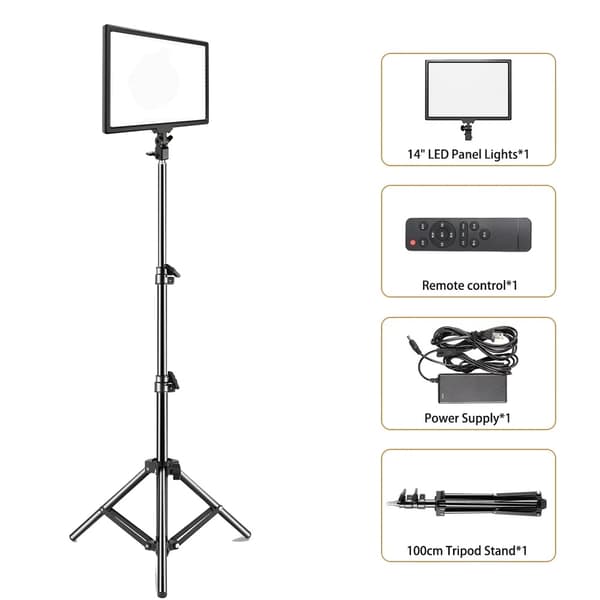 LED Videolampa, Justerbar Färgtemperatur, Kamerabelysning,SH-PBD-45-1