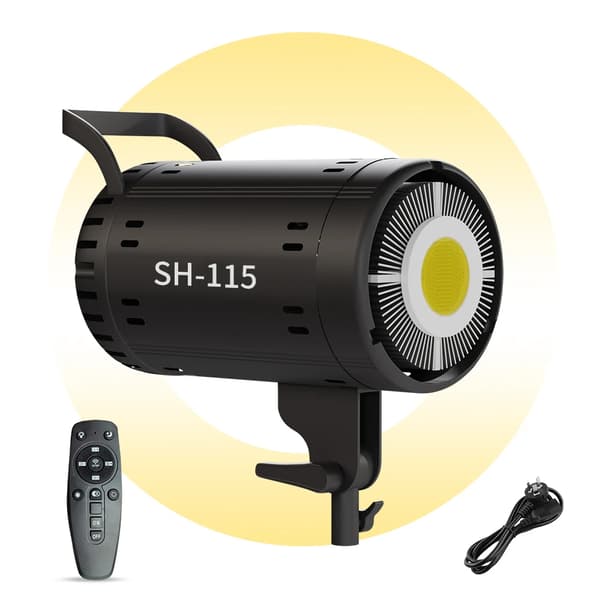 COB Videostudio Lampa, Bi-färg 3200K-5600K, 18000LUX Belysning,Bara videoljus-a
