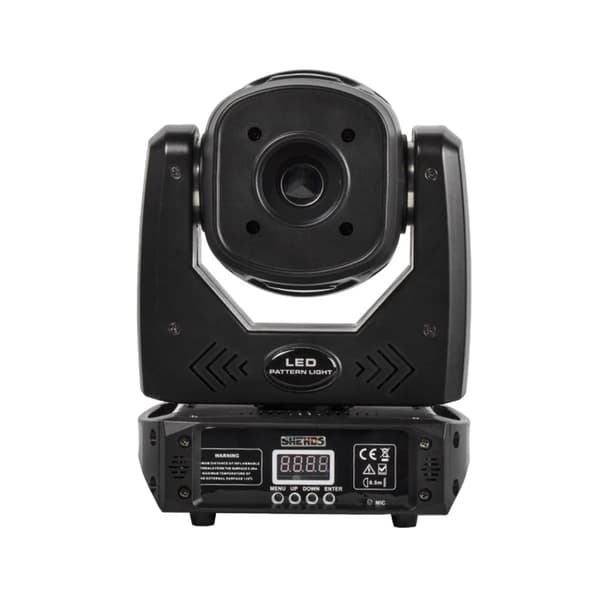 LED Moving Head Light, 540° Pan, 200° Tilt,1 stk, EU -stik