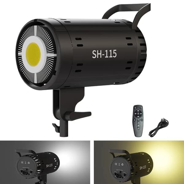 Bowens LED Videolampa, Bi-Färgtålighet 3200K-5600K, Justerbar Ljusstyrka 5-100,SH-TYD-175