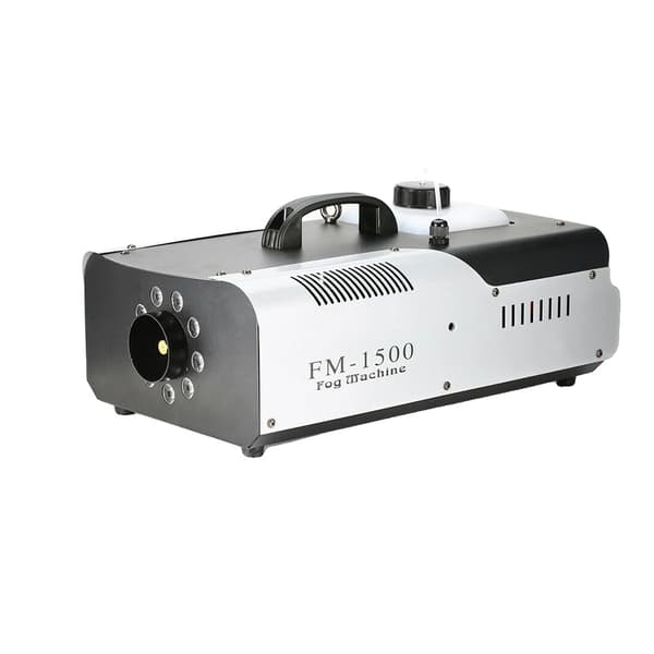 Tågemaskine, 1500W effekt, trådløs fjernbetjening,sort