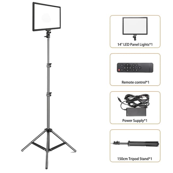 14" LED-videovalo, kaksivärinen 3200K-5600K, kaukosäädin,SH-PBD-45-2