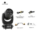Miniatyrbillede 2 af 2: LED Moving Head Light, 4x40W RGBW, Alsidige kontrolmuligheder,Eu stik, 4x40w stråle