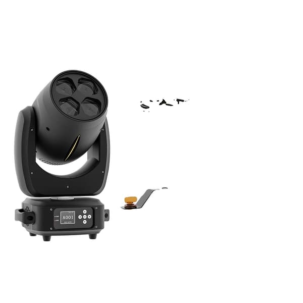 LED Moving Head Light, 4x40W RGBW, Alsidige kontrolmuligheder,Eu stik, 4x40w stråle