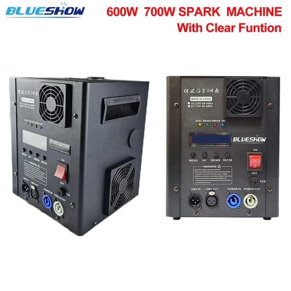 Kold Funkmaskine, 700W Effekt, 3-6 Meter Sprøjtehøjde, DMX Kontrol,2 Maskine