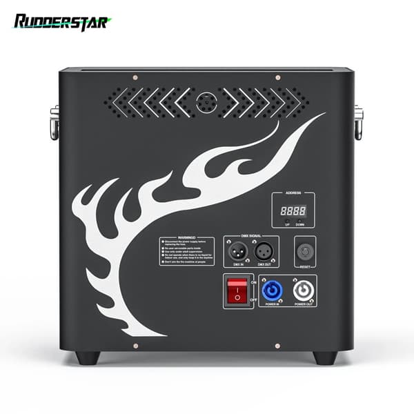 Flamme Maskine, 300W Effektudgang, DMX Kontrol,sort, EU-stik