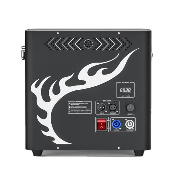 Flamme Maskine, 300W Effektudgang, DMX Kontrol,sort, EU-stik