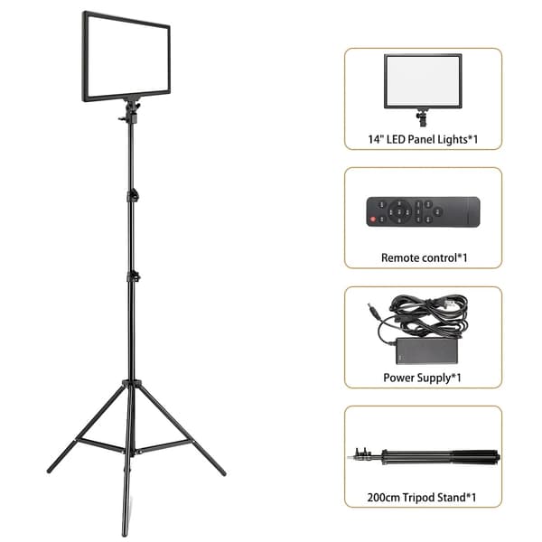 LED Video Lys, Justerbar Farvetemperatur, Kamera Belysning,SH-PBD-45-4