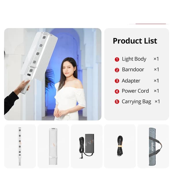 LED Video Light Stick, 2500K-8500K Farvetemperatur, Kompatibel med Kamera,LC1000 BI