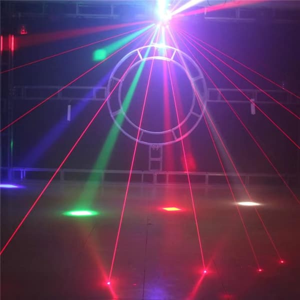 RGBW Laser Scene Lys Projektor, 120W Effekt, 540° Scanningsvinkel,EU-stik