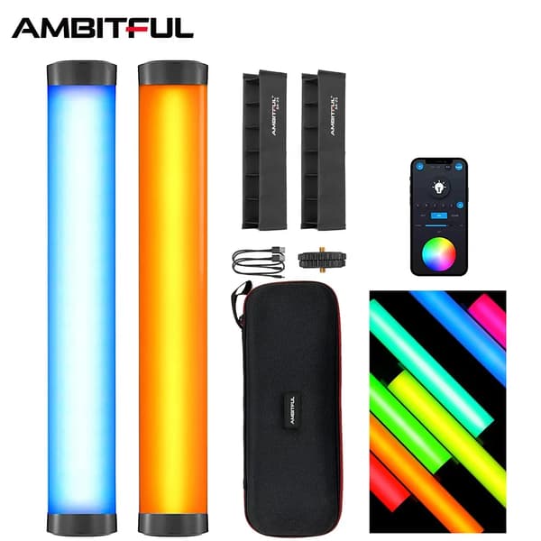 RGB Videolampa, Hög CRI 95, Trådlös Bluetooth-kontroll,A2 Kit-2