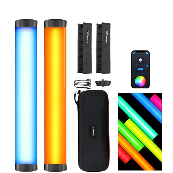 RGB Videolampa, Hög CRI 95, Trådlös Bluetooth-kontroll,A2 Kit-2