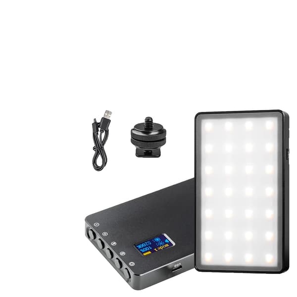 RGB Video Lys, Justerbar Farvetemperatur 2500K-8500K, Lysstyrkekontrol 0-100,Sæt 1