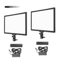 Miniatyrbillede 1 af 2: 14 tommer Fotografi LED-panel, Justerbar farvetemperatur, Fjernbetjent,2 pcs Lys