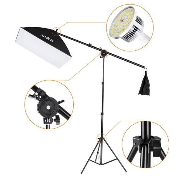 Studiofotografi Lyskitt, Bi-Farvet Temperatur, Justerbar Lystativ,EU