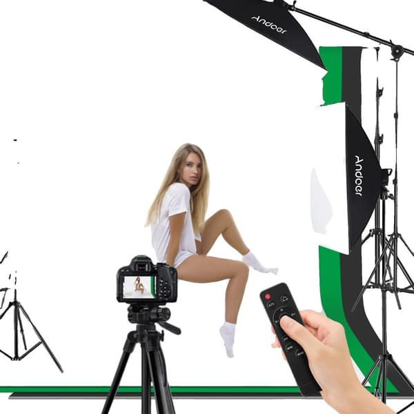 Studiofotografi Lyskitt, Bi-Farvet Temperatur, Justerbar Lystativ,EU