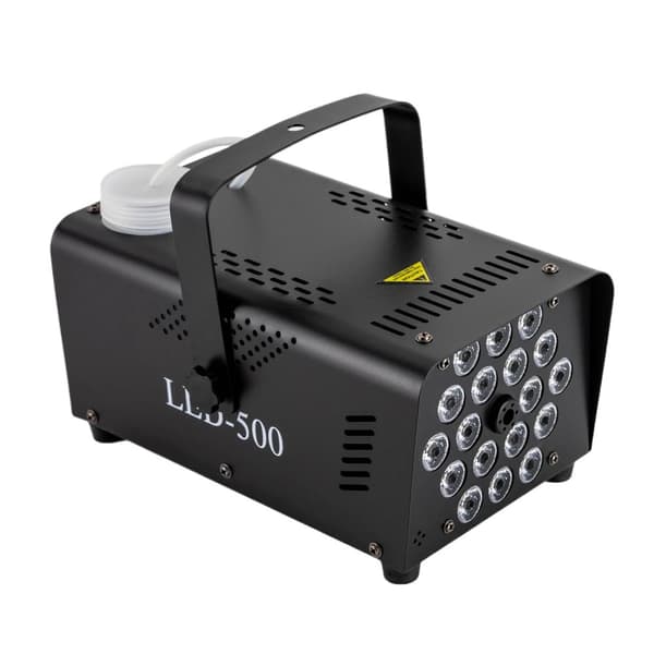 Tågemaskine, 2500CFM Udgivelse, 18 LED Lygter, Fjernbetjening,sort