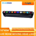 Pikkukuva 2 / 2: LED Liikkuva Pään Stage Valo, 10x40W RGBW Kokoonpano, Monipuolinen DMX Ohjaus,1 Valo