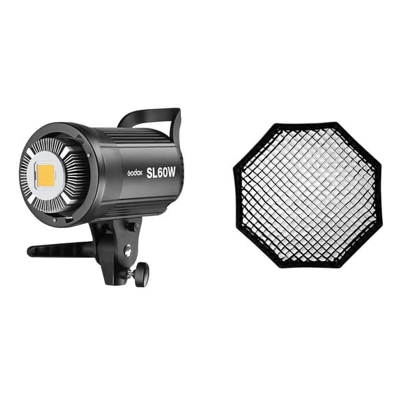 Godox Kontinuerligt Videolys, Dagslys 5600K, CE Certificeret,SL-60W KIT 10